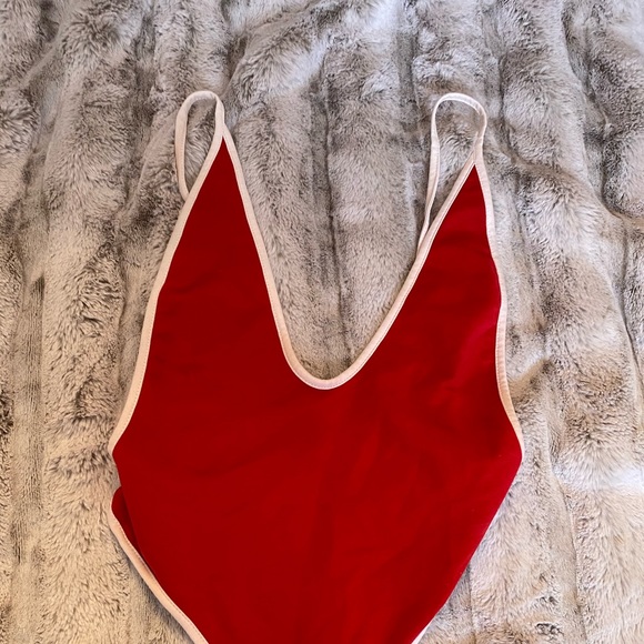 NUDE Tops - Leotard red top